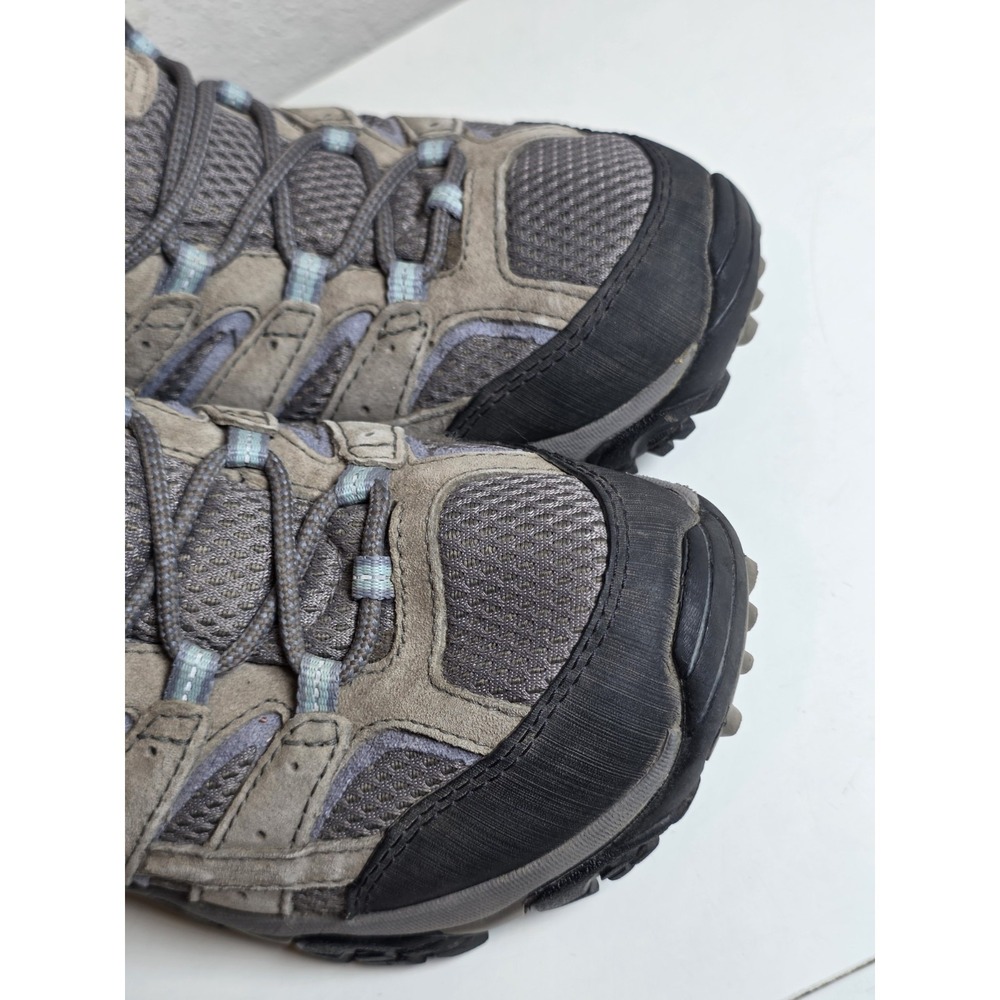 Merrell Moab 3 Mid Waterproof Boots Women's 8.5 Granite Trail Hiking Shoes J0605 - Picture 4 of 11